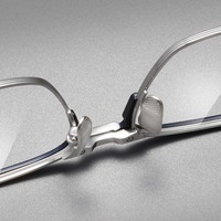 Lunettes demi-cerclées en titane pur Takuya Kimura Style pour hommes myopes, style vintage pour grands visages, monture browline, style professionnel, Shenzhen S02T AC