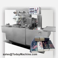 Machine d'emballage en film transparent pour cartes à jouer, thé, préservatifs, CD, DVD, boîtes, et machine d'emballage en cellophane 3D pour parfums
