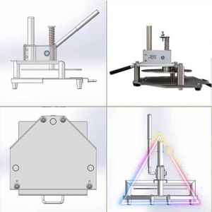 Pressa Manuale Commerciale da 25 cm per Appiattire Torte, Attrezzatura per Pressare Impasto <span class=keywords><strong>di</strong></span> Pane Pita, Strumento per Appiattire Impasto <span class=keywords><strong>Pizza</strong></span> - Product Image 3