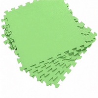 Tapis en mousse EVA gain de place, aspect terrazzo vert, pour sol de salle de sport, sans entretien, certifié Eco Award, tapis de sol bleu pour piscine