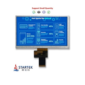 Hoge Helderheid 7 Inch 800*480 Resolutie Tft <span class=keywords><strong>Lcd</strong></span>-Scherm Met Lvds Interface Industriële <span class=keywords><strong>Lcd</strong></span>-Modules - Product Image 2