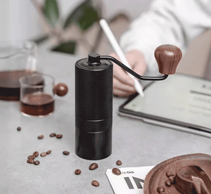 Molinillo de Café Manual Ecológico con Cuerpo de Aleación de Aluminio y Acero Inoxidable 420, Molinillo Cónico de 6 Estrellas, Capacidad de 30G, <span class=keywords><strong>Happyway</strong></span> MM003 - Product Image 2