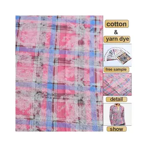 Hot Bắc Mỹ thị trường 100% bông sợi nhuộm vải kẻ sọc bông vải kẻ sọc flannel vải