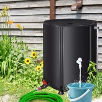 Johold Draagbare 53 Gallon Regensysteem Opslagcontainer Watertank Downspout Inklapbare Regenwater Opvang Barrel2
