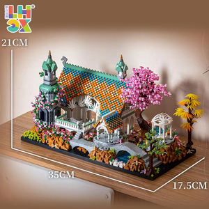 LHCX 827 The Deep Architecture Movie Series MOC 10376 Lord Of The Rings Diamond Bricks Plastic Castle Mini Building Block Sets - Product Image 6