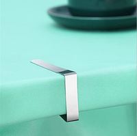 Pinces de table de pique-nique robustes en acier inoxydable pour couverture en tissu Supports Idéal Restaurant Pique-nique Marque
