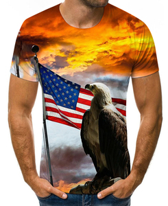 T-shirt à manches courtes pour hommes, impression 3d complète, mode, décontracté, ample, surdimensionné - Product Image 4