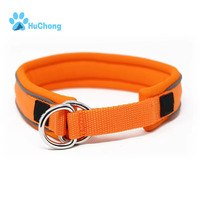 Collier pour chien personnalisé en gros, de luxe, de qualité supérieure, rembourré en mousse, réfléchissant, en nylon, à enfiler