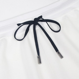 Women's Summer Casual 2 Piece <b>Knit</b> <b>Set</b>, Custom White Lapel Short Sleeve Polo Top & Shorts, Wholesale Ladies Apparel - Product Image 5