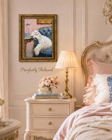 Toile vintage encadrée or Chat Martini 9x11 pouces – Décoration murale fantaisie pour bar avec chat endormi – Échantillons OEM ODM prêts en moins d'une journée