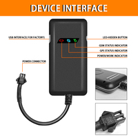 Mini Rastreador GPS para Vehículos 2G, Económico, con Rastreo en Tiempo Real, Antirrobo, de Alta Calidad, Plataforma de Velocidad GT02A