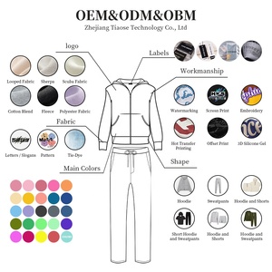 Tiaose Mùa Đông Người Đàn Ông 420gsm Cotton Polyester Áo Thun Áo Hoodie Người Đàn Ông Của Hoodies Ấm Tùy Chỉnh Người Đàn Ông Của Hoodies - Product Image 2