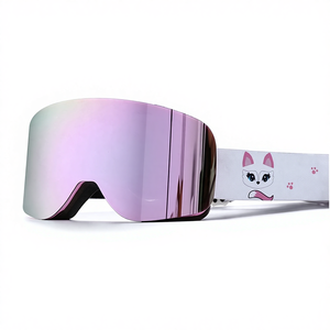 Gafas de Esquí REVO Premium con Logotipo Personalizado - Lentes Cilíndricas de Aro Completo, Lentes Reales de Doble Capa Antivaho, OTG, UV400, Gafas de Nieve HX16 - Product Image 2