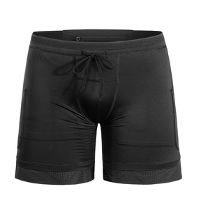 Men Solid 2-In-1 Running Shorts Breathable Liner Quick-Dry Lightweight Multi-Pocket Design for Gym & Training - Product Image 3