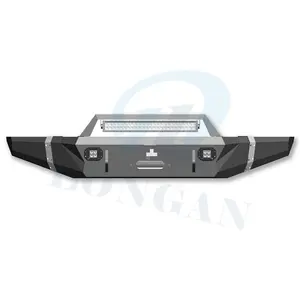 Custom Steel Front Bumper Rear Bumper Guard Rear Bull Bar With Led Light For F150 F250 F350 Truck Accessories