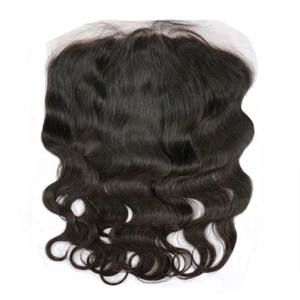 Prêt à Expédier 13*6 Corps Ondulés Raw Frontaux Cheveux Humains Pré Cueillis HD et Transparent 13x6 Swiss Lace Frontal Closure Brésilienne - Product Image 2