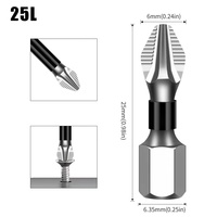 5 pièces 65mm Long tournevis à percussion ensemble d'embouts de puissance bricolage poignée en acier de qualité OEM pour le forage électrique