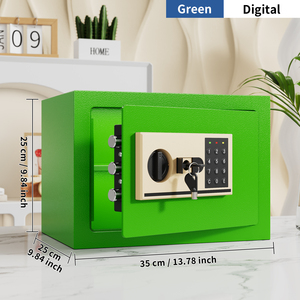 Coffre-fort mural dissimulé pour la maison avec option de clé numérique, boîte de rangement pour monnaies, bijoux et passeports - Product Image 1