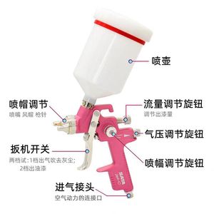 Pistola de Pulverización SATA JetC Air con Boquilla de 1.8 mm, Alimentación por Gravedad, Aleación de Aluminio, Caudal Mínimo de 1 L, para Pintura Automotriz - Product Image 3
