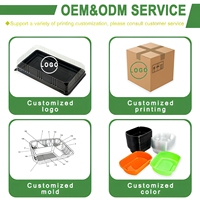 Boîtes en plastique PET transparent de bonne qualité pour croissants, pains, gâteaux roulés, pâtisseries et desserts