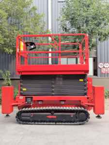 Piattaforma di Lavoro su Ruote Everlift 113kg, Piattaforma Cinese a Forbice Cingolata per Sollevamento, Trazione e Posizionamento - Product Image 4