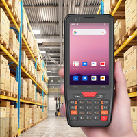 Escáner de Códigos de Barras 1D/2D Portátil con Android 12, 4G, NFC, GSM, Terminal de Datos para Inventario, PDA Resistente, en Stock