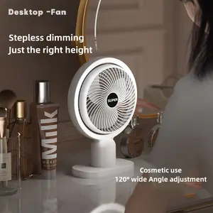 Ventilatori elettrici di raffreddamento di estate a basso rumore del pavimento telescopico ricaricabile USB Mini per il ventilatore portatile dell'ufficio della camera da letto della famiglia