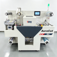 Vorey AuraCut M4 – Nouvelle machine compacte numérique tout-en-un pour découpe de rouleaux d'étiquettes et finition d'autocollants, compatible OEM/ODM, idéale pour les petites impressions