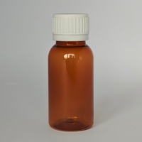 Bouteille PET 60 ml, couleur et logo OEM |   Bouteille vide de qualité pharmaceutique pour médicaments liquides oraux, sirop contre la toux |   Usine de vente en gros