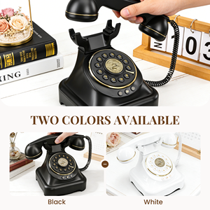 Vintage draaitelefoon met muziekweergave - Retro draadloze telefoon voor thuis, rechtstreeks van de fabriek groothandel - Product Image 4
