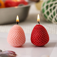 Bougie parfumée en forme de fruit, bougie d'aromathérapie, bougie artisanale en cire de soja, coffret cadeau pour la décoration de la maison, les fêtes