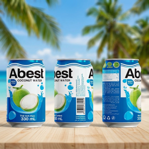 ABEST 330ml Concentrado de Bebida de Coco con Pulpa, Bajo en Carbohidratos, OEM, Marca Privada, Fabricante y Proveedor de Vietnam, Muestras Gratis - Product Image 3