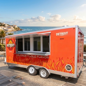 Remorque de restauration de rue, cuisine mobile, four à pizza, camion de café, camion de vente de glaces, camion de vente de fleurs, chariot à hot-dogs, camion de barbecue - Product Image 1