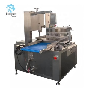 Sierra de cinta industrial eléctrica totalmente automática para cortar carne, hielo y huesos con doble corte - Product Image 1