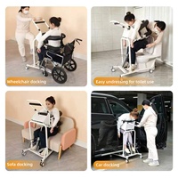 Lève-personne hydraulique assisté pour transfert, aide à la mobilité multifonctionnelle pour personnes âgées et handicapées