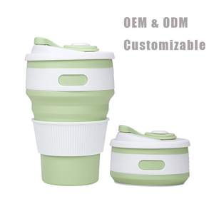 <span class=keywords><strong>Gobelet</strong></span> à café <span class=keywords><strong>pliable</strong></span> en silicone <span class=keywords><strong>personnalisable</strong></span>, sans BPA, de qualité alimentaire, réutilisable, portable, <span class=keywords><strong>pliable</strong></span>, <span class=keywords><strong>gobelet</strong></span> à boire - Product Image 1