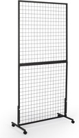 Panneaux muraux à grille Supports d'affichage muraux avec base en T Panneaux muraux à double grille latérale pour expositions d'artisanat d'art