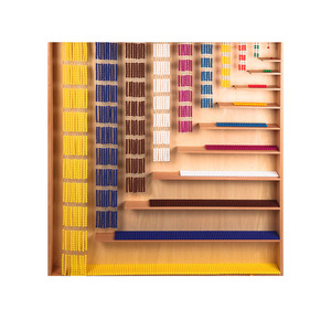 Shine Pep Montessori Wooden <b>Bead</b> Chains and Cubic <b>Beads</b> <b>Set</b> Kids' Math Toys with Frame for Teaching & Learning Model SPW-037SX - Product Image 6