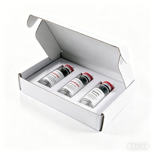 Cajas de Papel Grueso Resistentes a los Golpes con Forro Acolchado, Contenedor de Embalaje para 3 Frascos de Vidrio 30R - Product Image 1