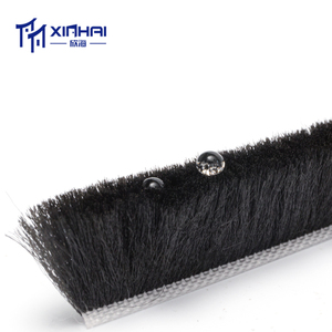 silicone wool pile weather strip for aluminum windows and UPVC windows adhesive mohair strip weather bar - Product Image 4