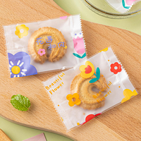 Sachet d'emballage thermoscellable individuel pour confiseries, bonbons, biscuits, nougats et friandises croustillantes en forme de flocon de neige