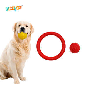 Famipet özel tasarım dayanıklı Tpr kauçuk Pet Squeaky oyuncak köpek topu köpek - Product Image 6