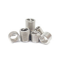 Stainless Steel Polished Fully Threaded Metric Thread Inserts with Slotted Drive System
