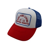PATCH DE BRODERIE VIERGE À PROFIL ÉTIQUETTE TISSÉE AVEC LOGO PERSONNALISÉ CASQUETTE DE CAMION DE CAMION DE HAUTE QUALITÉ AVEC JOINT EN CUIR pour HOMME