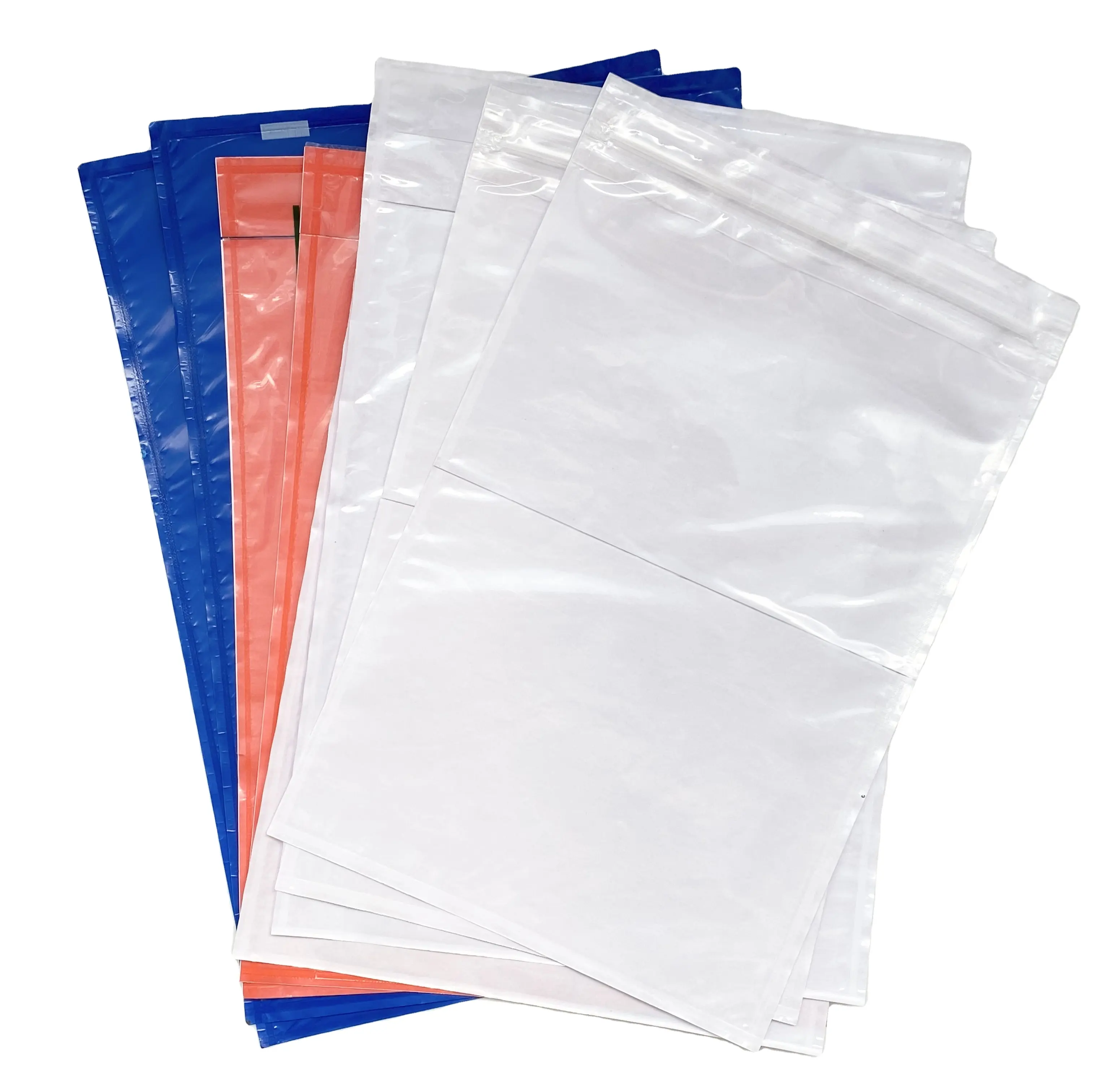 Bolsa de correo de plástico cerrada impermeable, sobre de envío exprés, lista de embalaje autoadhesiva