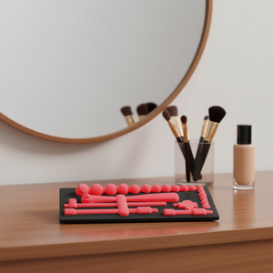 Ensemble d'éponges de maquillage rouges, 10 pièces, outils professionnels pour le mélange du fond de teint - Product Image 3