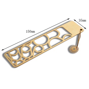 Gold Plated Classic Rectangle Metal <b>Gift</b> Souvenir Bookmark High Quality Metal Bookmark - Product Image 6