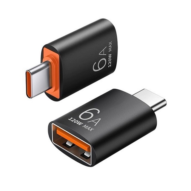 6A 120W USB 3.0 Type C OTG Adapter Type C Male ToUSB Female Converter Data Transfer OTG USB CConverter Phone Charger Adapter