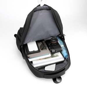 Sac à dos vintage imperméable pour ordinateur portable pour hommes et femmes, personnalisé, en tissu Oxford durable, sac d'affaires Mochila avec USB et logo - Product Image 2