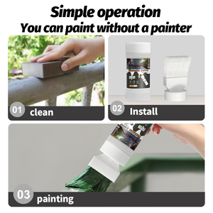 Ensemble de pinceaux métalliques pour la réparation de la <span class=keywords><strong>rouille</strong></span> et le revêtement des surfaces métalliques, pour usage domestique, en format bouteille compacte - Product Image 4